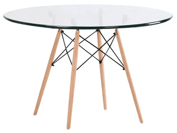 mesa-de-jantar-4-lugares-redonda-tampo-de-vidro-mes-001-ac-comercial - Imagem