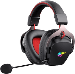fone-de-ouvido-headphone-rgb-gamer-havit-h2015bg-wireless-24g-sem-fio-bluetooth-e-cabo-35mm-com-microfone-destacavel-falantes-de-50mm-headband-suspenso-regulavel-cor-preto-tamanho-medio - Imagem