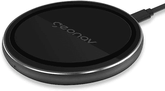 geonav-carregador-por-inducao-de-mesa-10w-vidro-carregamento-rapido-compativel-com-aparelhos-android-e-iphones-com-padrao-qi-qi10wg-preto - Imagem