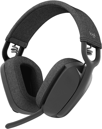 headset-sem-fio-logitech-zone-vibe-100-com-microfone-flip-to-mute-com-cancelamento-de-ruido-conexao-bluetooth-ate-20h-de-bateria-design-leve-e-confortavel-grafite-v5ns - Imagem