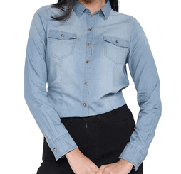 camisa-jeans-manga-longa-aishty-core-feminina-jeans-eenp - Imagem