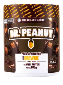pasta-de-amendoim-com-whey-protein-600g-dr-peanut-sabor-brownie - Imagem