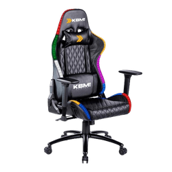 cadeira-gamer-kbm-gaming-cg370-rgb-preto-luz-rgb-com-almofadas-reclinavel-kgcg370rgb - Imagem