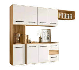 armario-cozinha-7-portas-e-2-gavetas-juliete-cor-freijooff-white - Imagem