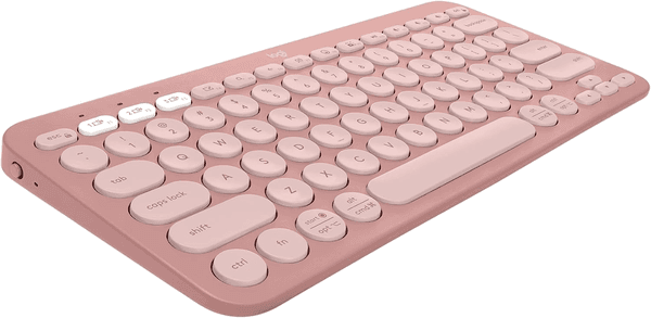teclado-sem-fio-logitech-pebble-keys-2-k380s-com-conexao-bluetooth-easy-switch-e-pilha-inclusa-compativel-com-pc-mac-chrome-os-android-ios-e-apple-tv-layout-us-grafite - Imagem
