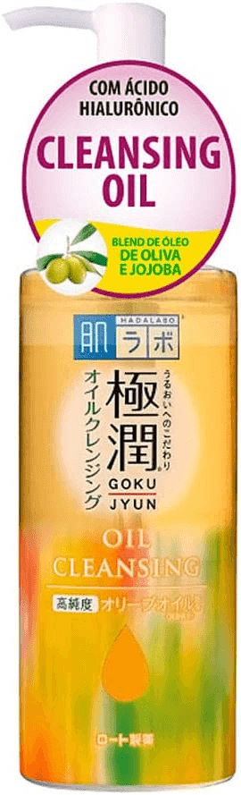 gokujyun-oil-cleasing-oleo-removedor-de-maquiagem-com-acido-hialuronico-200ml-hada-labo - Imagem