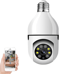 camera-de-seguranca-ip-360-lampada-wifi-com-cartao-de-memoria-64gb-8177-infravermelho-panoramica-giratoria-1080p-visao-noturna-pet-microsd - Imagem
