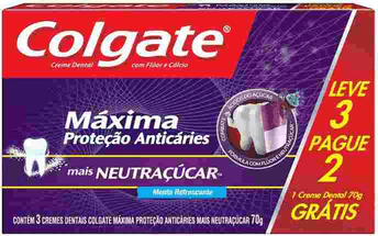 creme-dental-colgate-maxima-protecao-anticaries-mais-neutracucar-70g-promo-leve-3-pague-2 - Imagem