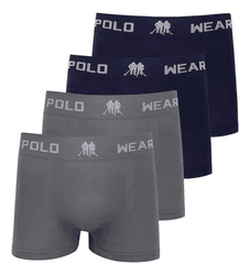 kit-4-cuecas-masculinas-microfibra-boxer-polo-wear-sortido - Imagem