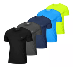 kit-5-camiseta-masculina-dry-fit-academia-esportes-slim-fit - Imagem