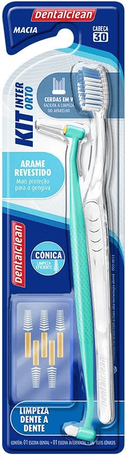 kit-dental-para-aparelhos-ortodonticos-com-escovas-interdentais-limpeza-para-aparelhos-braquets-gengivas-e-bochechas-dentalclean - Imagem