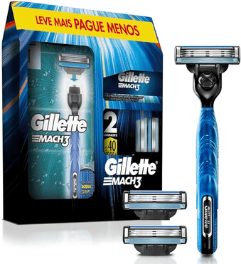 kit-gillette-mach3-aparelho-de-barbear-1-ud-cargas-3-uds - Imagem