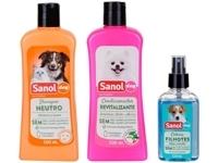 kit-shampoo-e-condicionador-colonia-cachorro-e-gato-neutro-sanol-dog - Imagem