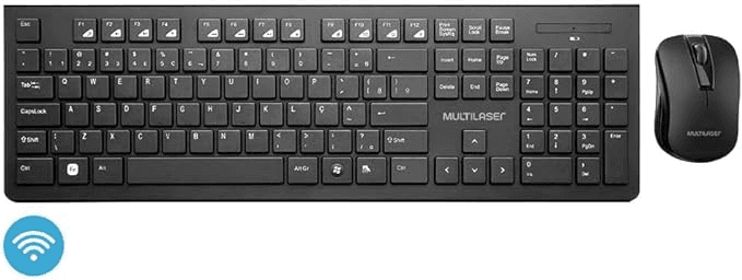 kit-teclado-e-mouse-sem-fio-conforto-multimidia-conexao-usb-1200dpi-teclas-chocolate-preto-multi-tc212 - Imagem