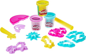 massa-de-modelar-play-doh-mundo-magico-dos-unicornios-3-potes-de-massinha-f3616-hasbro-rosa-amarelo-roxo-e-azul - Imagem