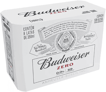 pack-cerveja-budweiser-zero-alcool-350ml-lata-8-unidades - Imagem