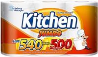 papel-toalha-kitchen-jumbo-folha-dupla-pack-com-3-rolos-de-180-unidades-de-19x22-cm-cada - Imagem
