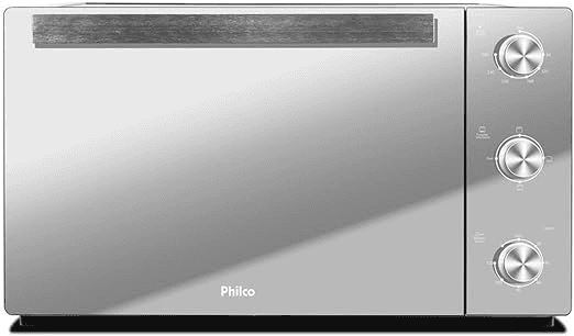 forno-de-bancada-eletrico-full-glass-espelhado-pfe50pe-50l-prata-philco-127v - Imagem
