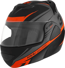 pro-tork-capacete-v-pro-jet-3-fosco-60-pretolaranja - Imagem