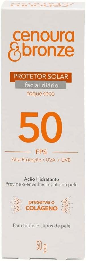 protetor-solar-facial-cenoura-e-bronze-fps50-50g-cenoura-e-bronze - Imagem