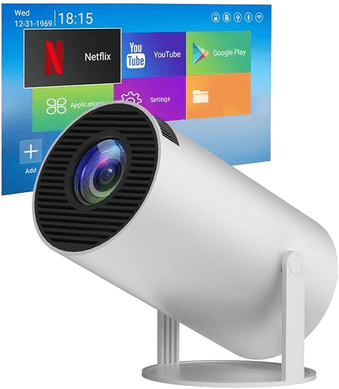 salange-hy300-projetor-portatil-android-11-mini-projetor-smart-220-ansi-4k1080p-wi-fi-5g-bt-50-rotacao-de-180-graus-auto-de-correccao-trapezoide-horizontal-250-imagem-us-plug - Imagem