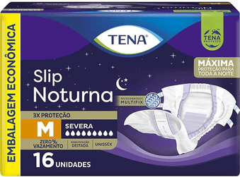 tena-slip-noturna-fralda-geriatrica-para-incontinencia-urinaria-m-16-unidades - Imagem